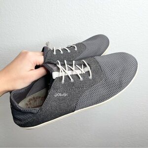 OluKai Women's Gray Sneakers Waialua Lace Pavement Size 10